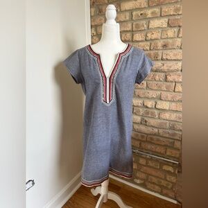Tunic dress with beading